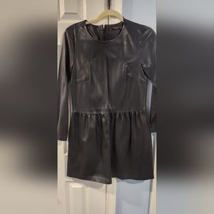 Zara Black Shirt Dress
